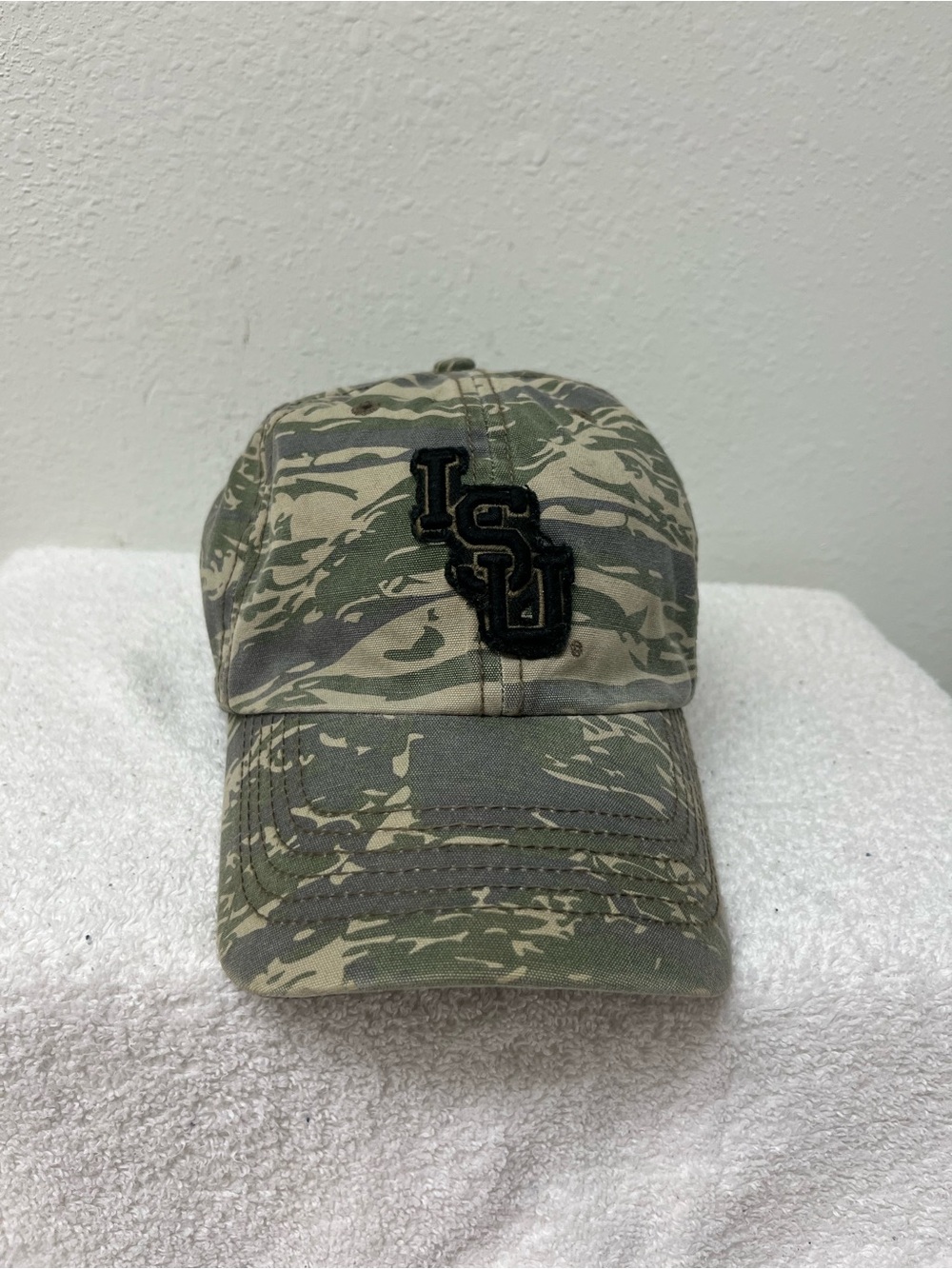 47 LSU Tigers Green Gray Camo Adjustable Strapback Hat NCAA Licensed